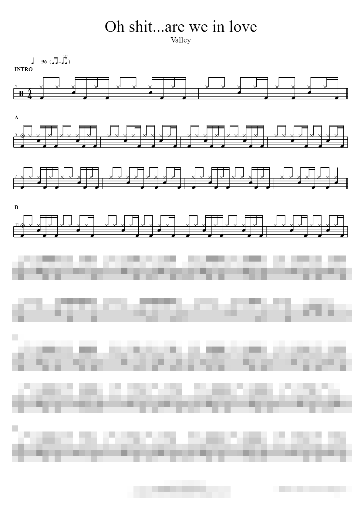 Oh shit…are we in love Sheet Music Preview
