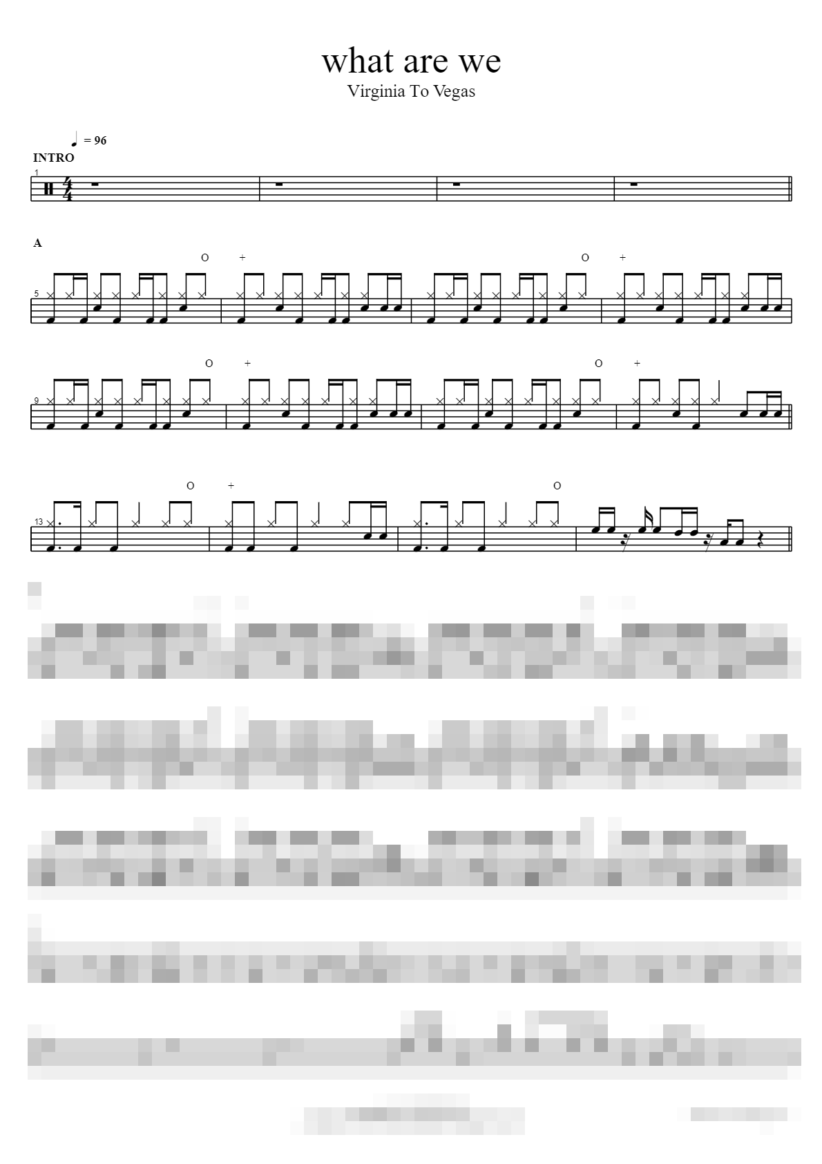 what are we Sheet Music Preview
