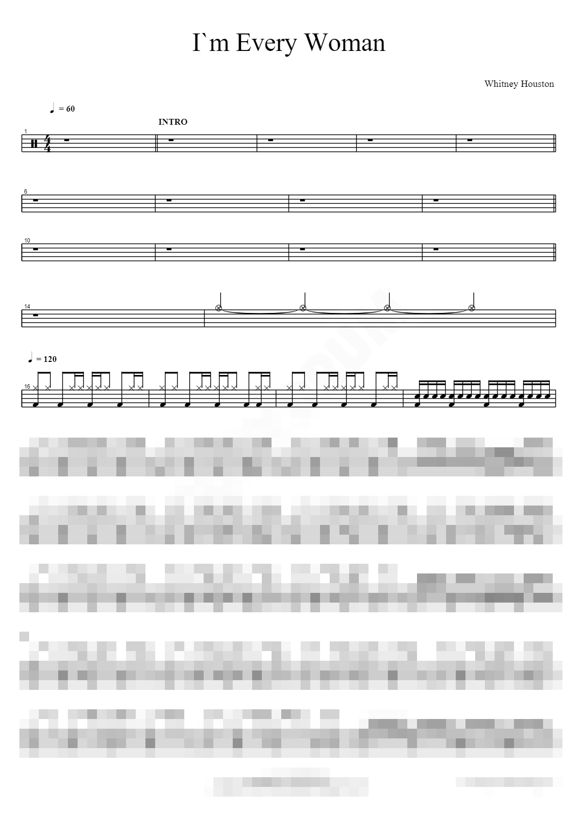 I`m Every Woman Sheet Music Preview