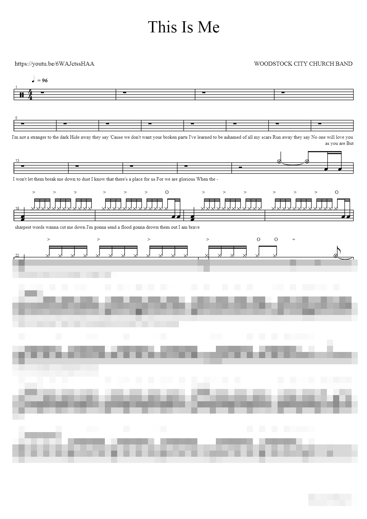 This Is Me Sheet Music Preview