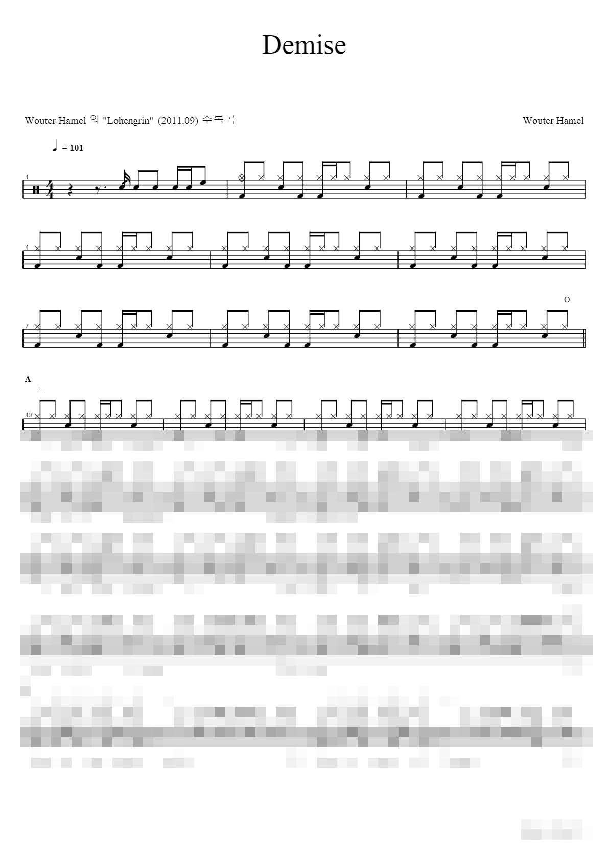 Demise Sheet Music Preview