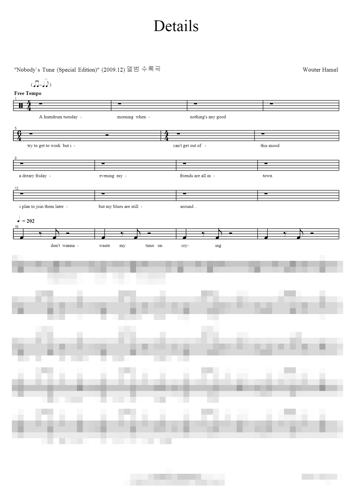 Details Sheet Music Preview