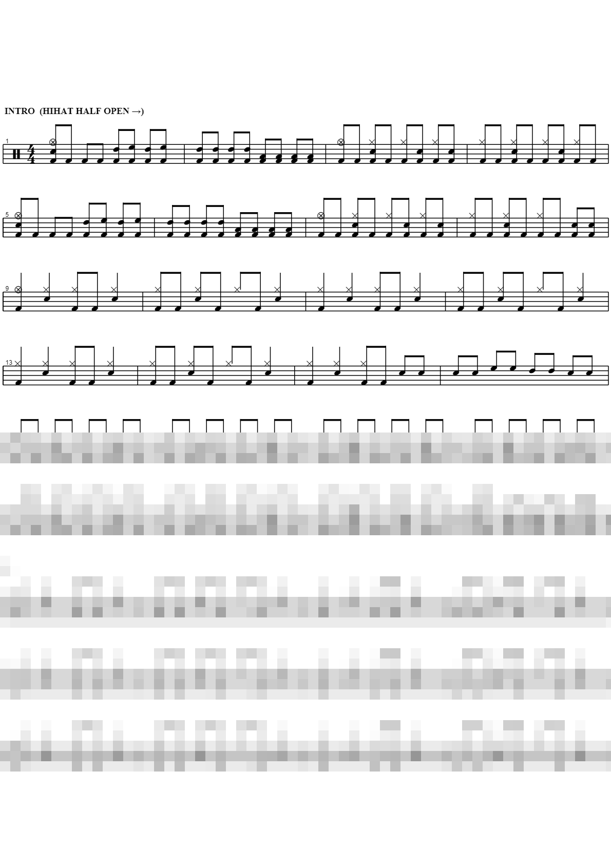 kurenai Sheet Music Preview