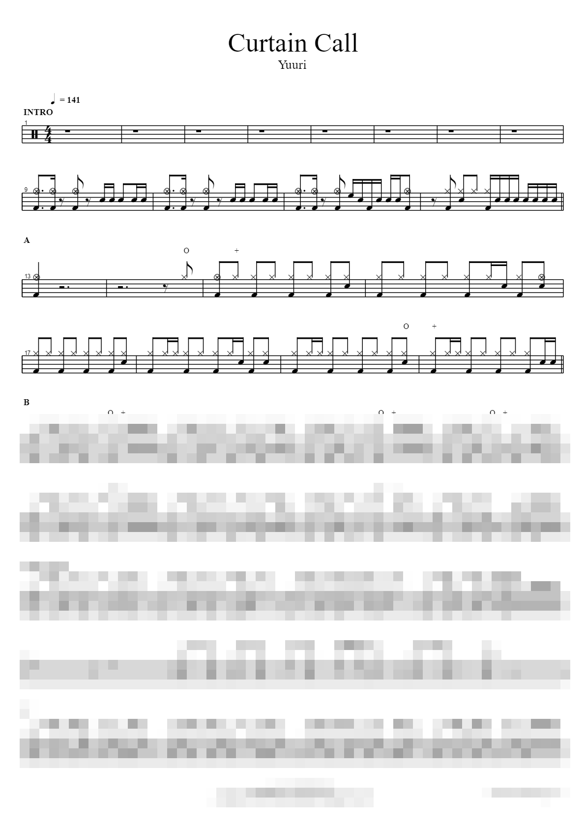Curtain Call Sheet Music Preview