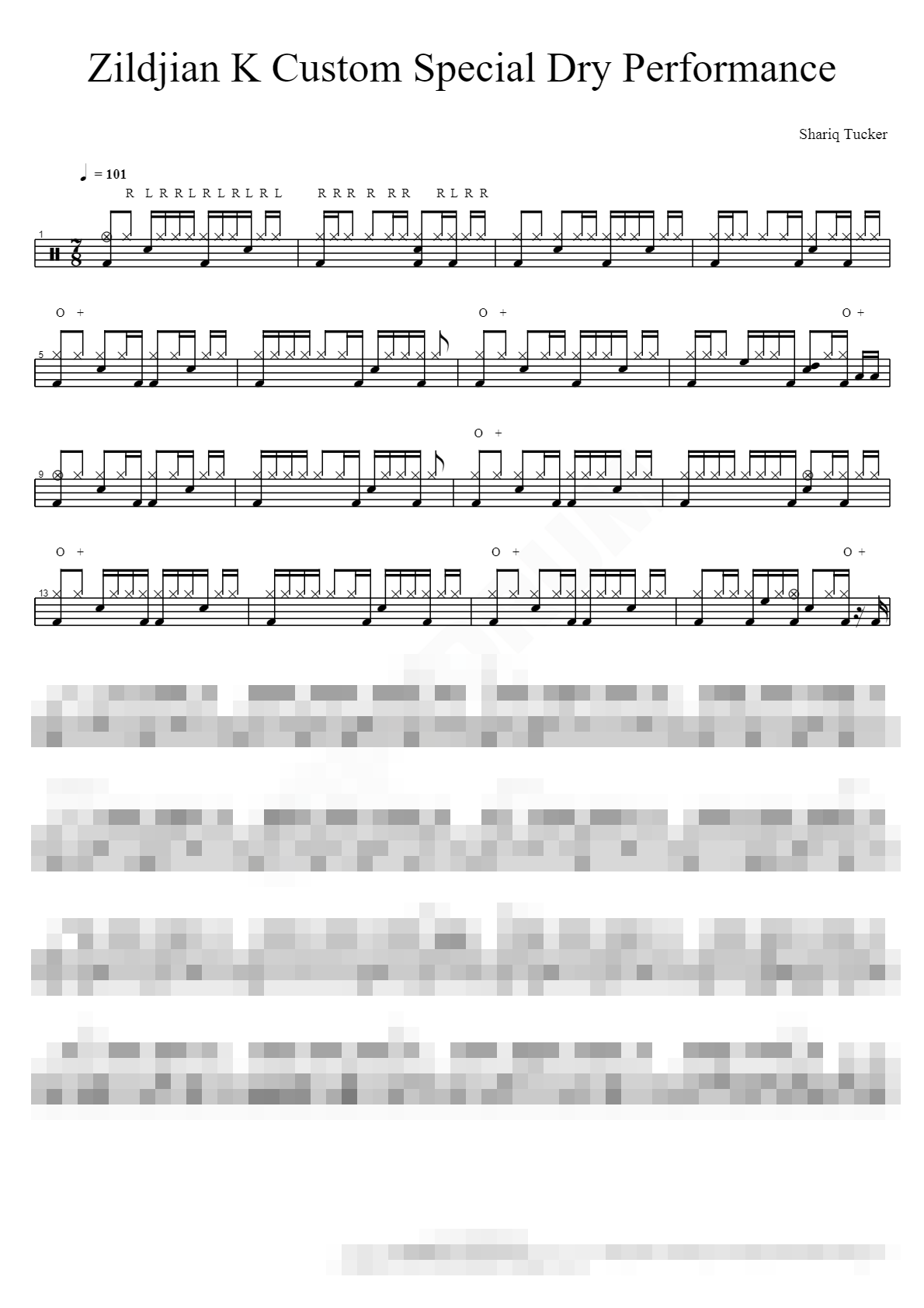Shariq Tucker Sheet Music Preview