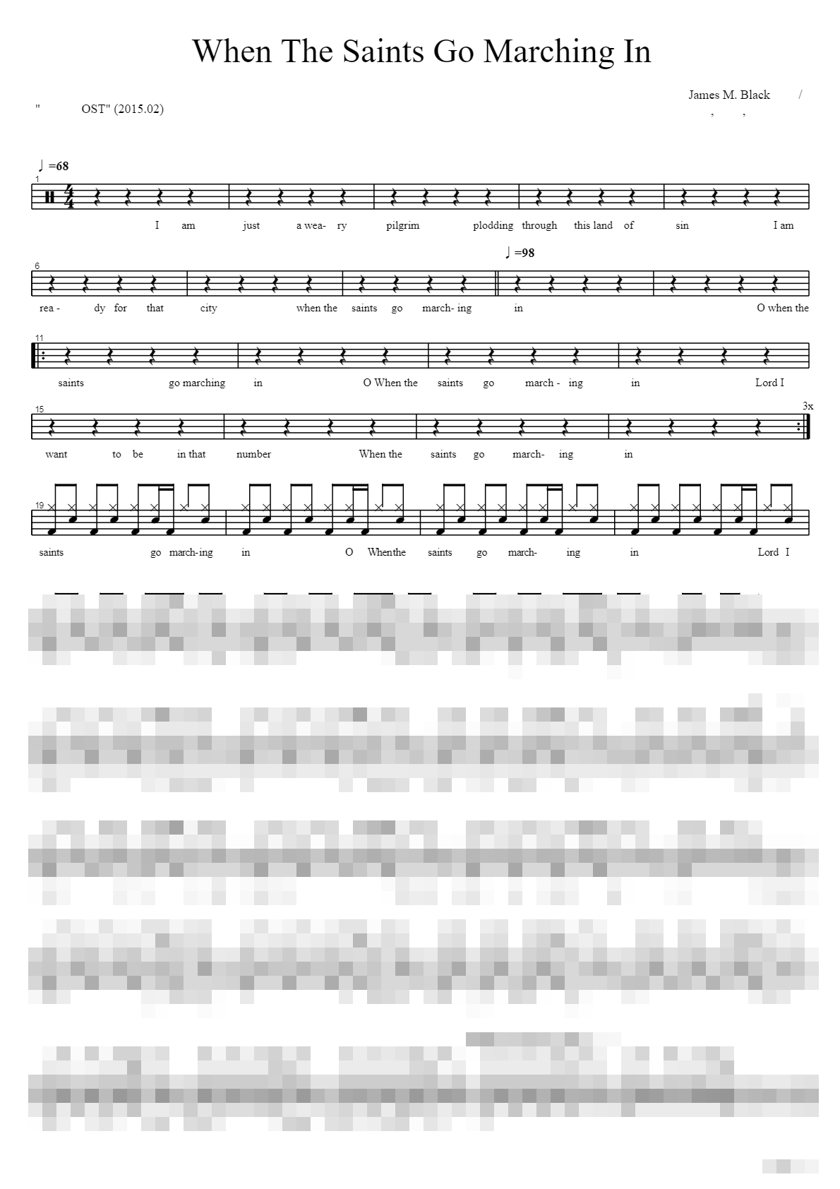 When The Saints Go Marching In Sheet Music Preview