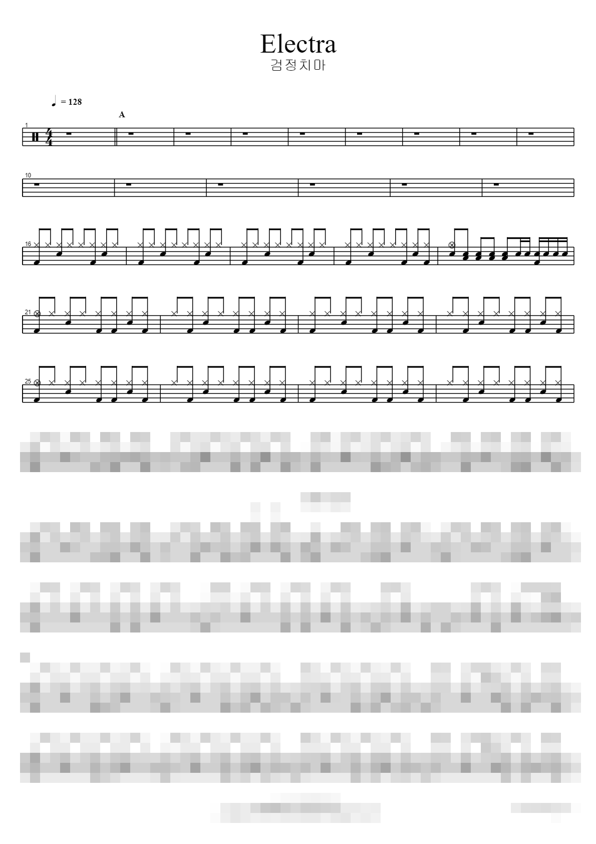 Electra Sheet Music Preview