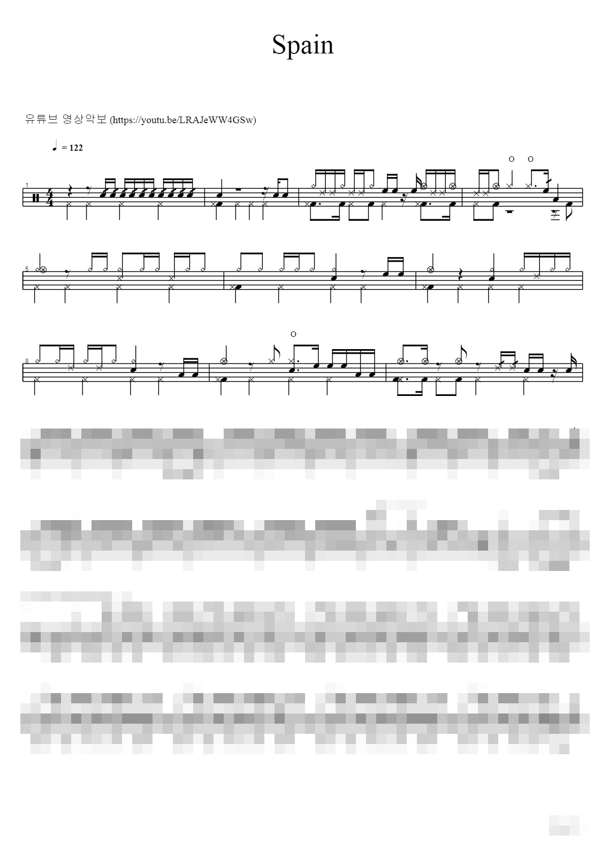 Spain Sheet Music Preview