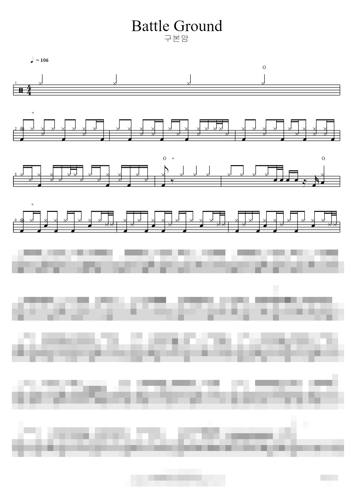 Battle Ground Sheet Music Preview