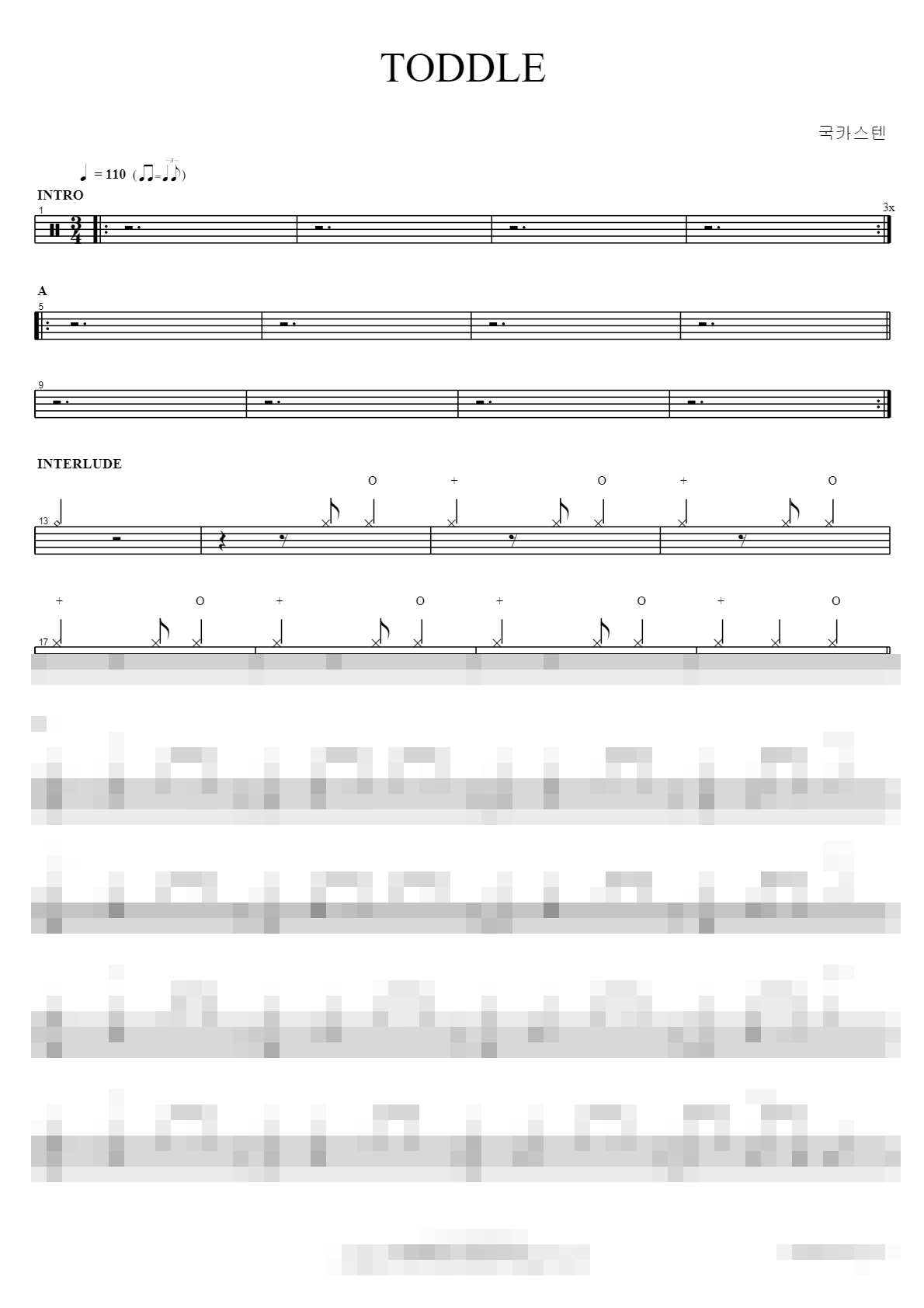 TODDLE Sheet Music Preview
