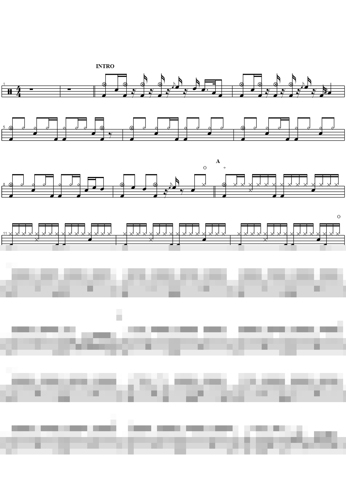 흐린 가을 하늘에 편지를 써 Sheet Music Preview