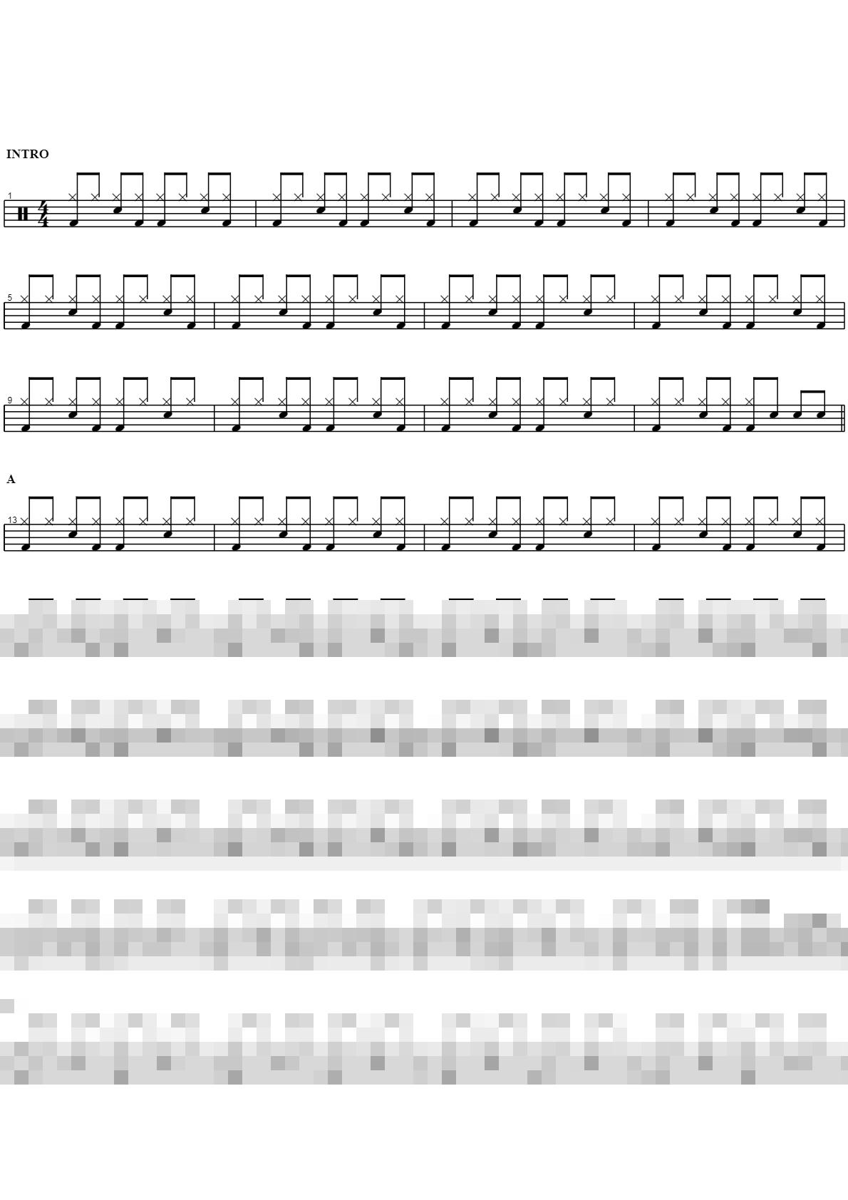 그순간(댄스) Sheet Music Preview