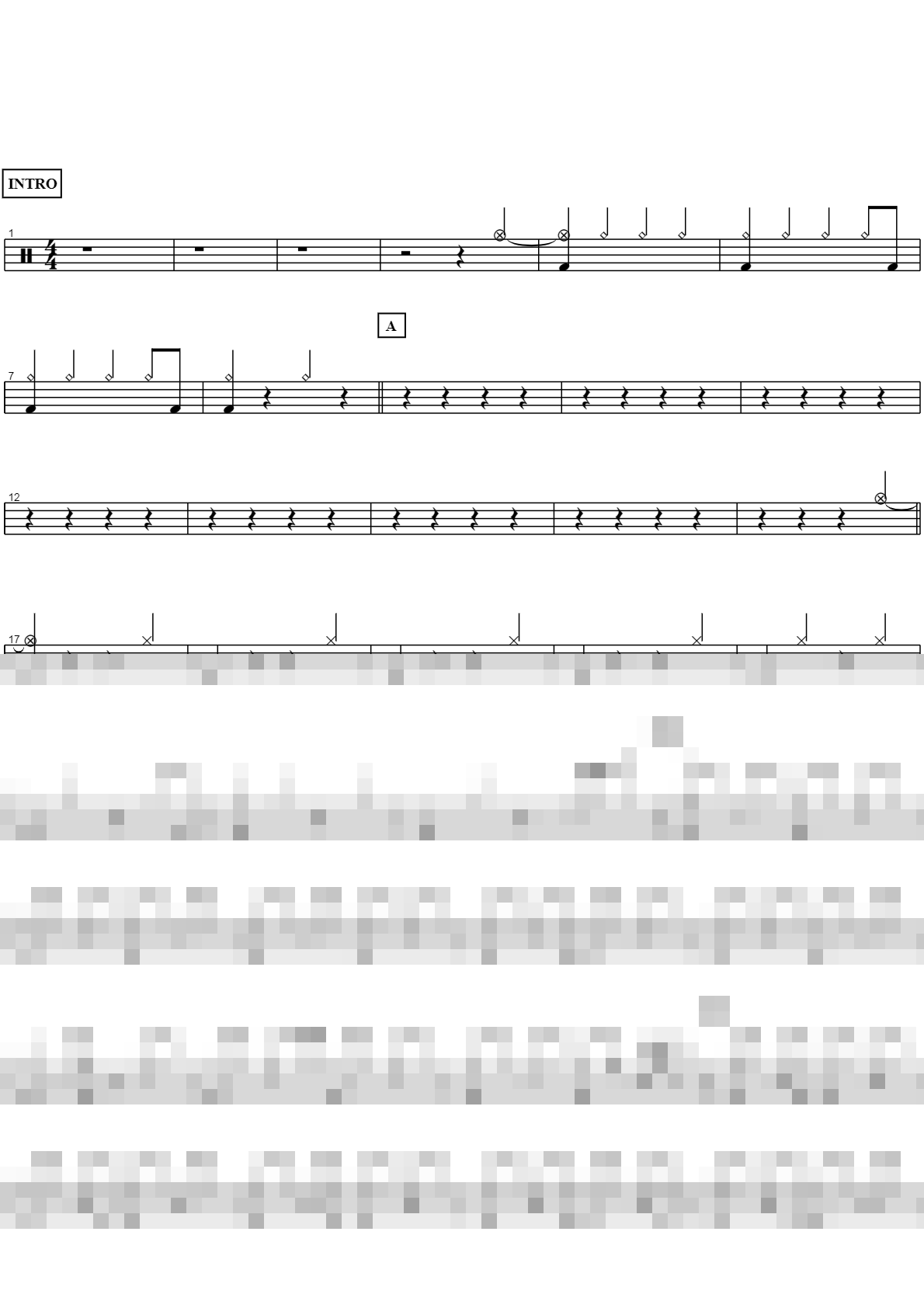 끝사랑 Sheet Music Preview