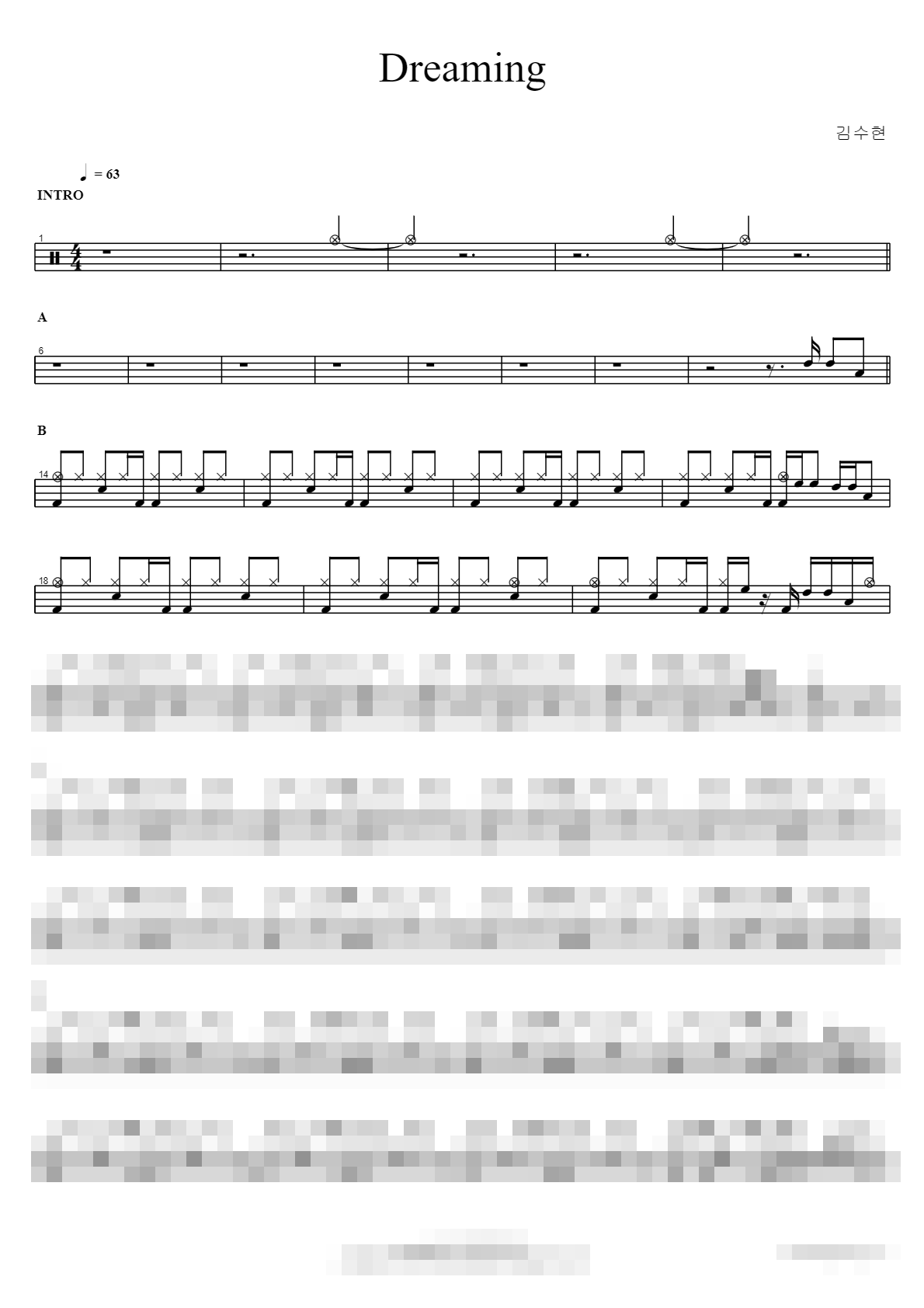 Dreaming Sheet Music Preview