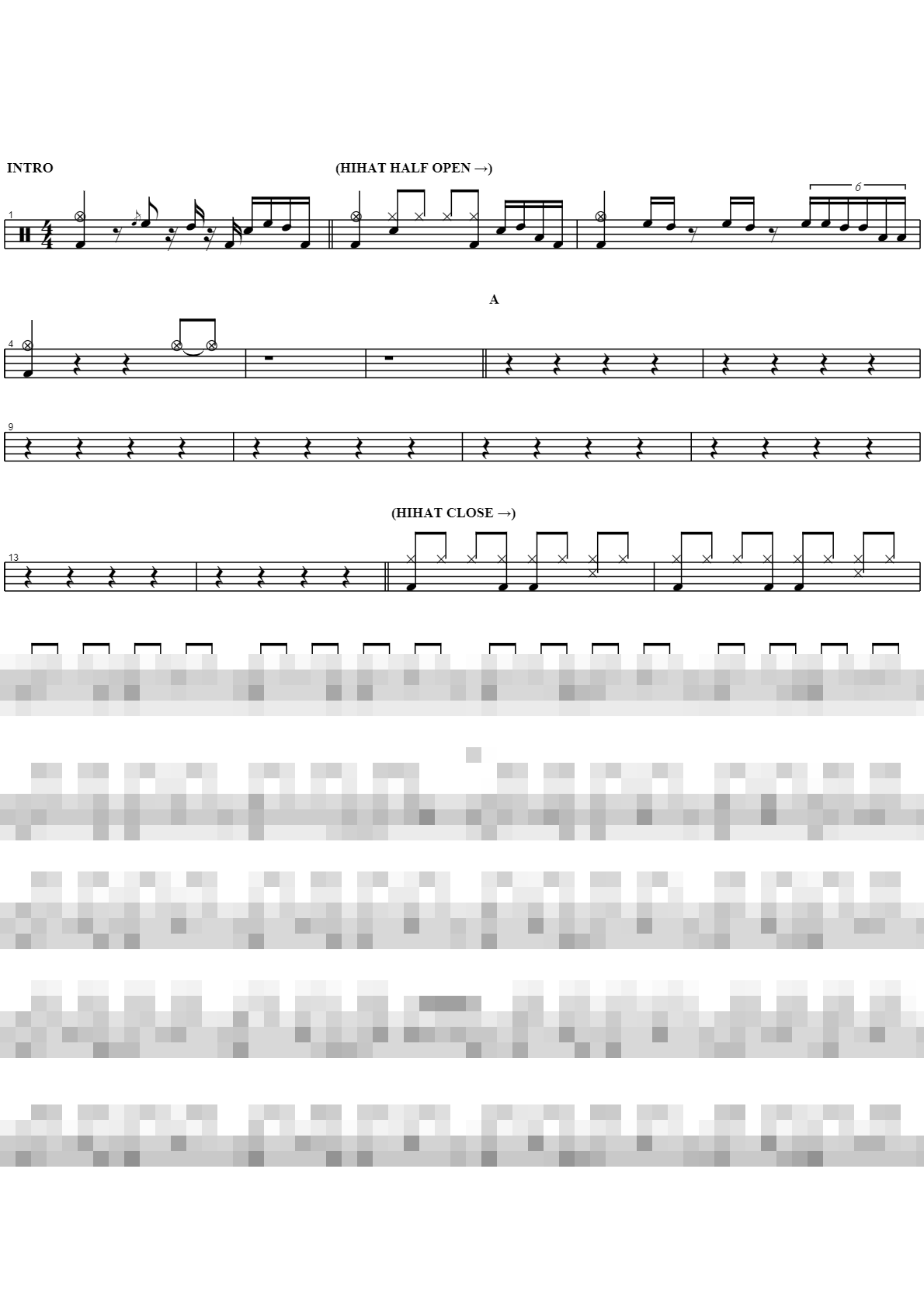 슬퍼하지 마 Sheet Music Preview