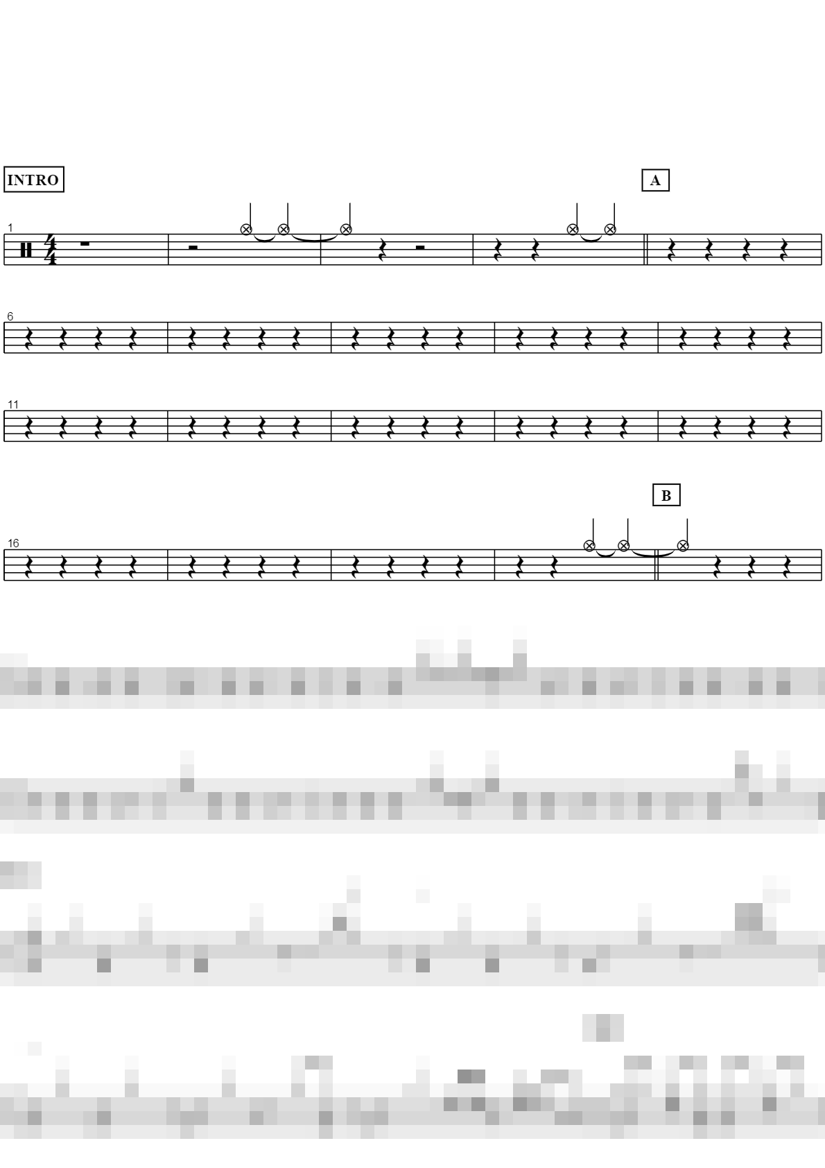 혼자만의 사랑 Sheet Music Preview