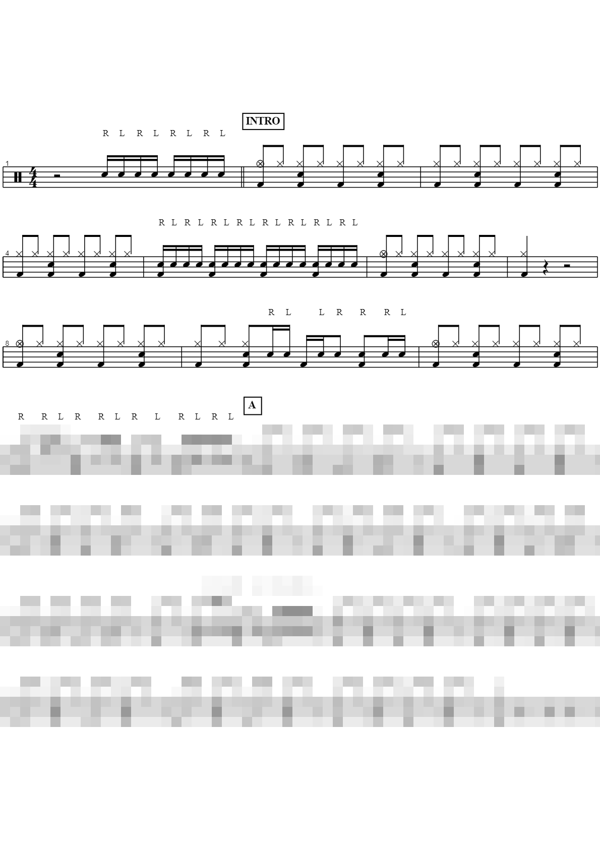 토요일 밤에 Sheet Music Preview