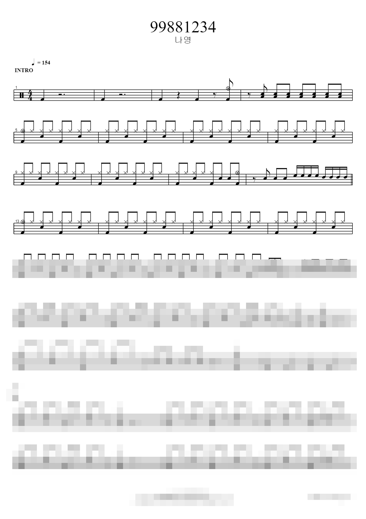 99881234 Sheet Music Preview