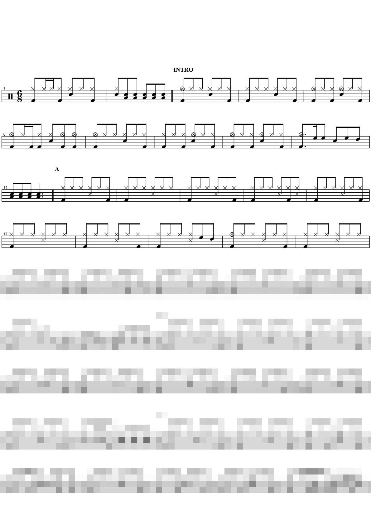죽으면 죽으리라 Sheet Music Preview