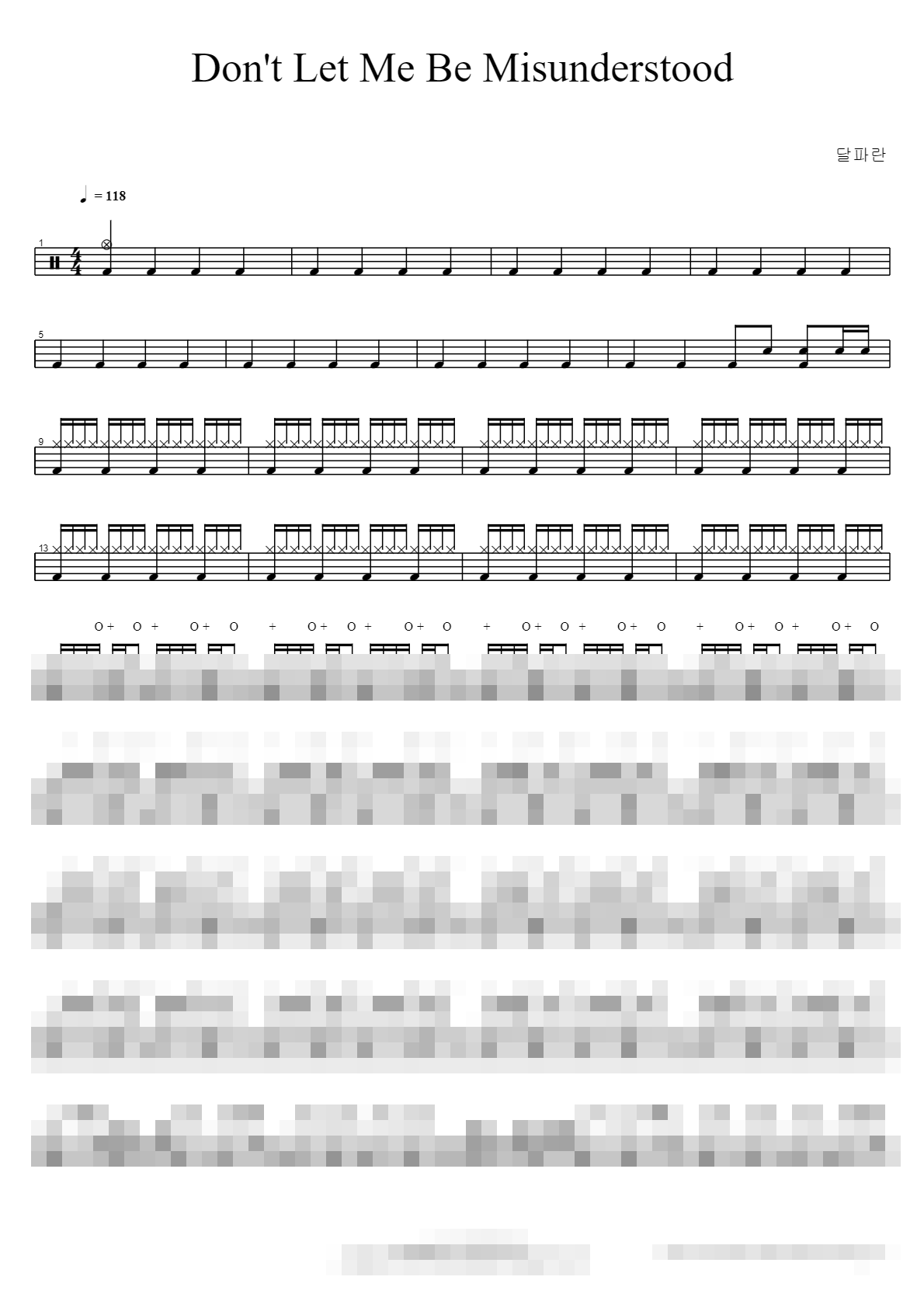 Don't Let Me Be Misunderstood Sheet Music Preview