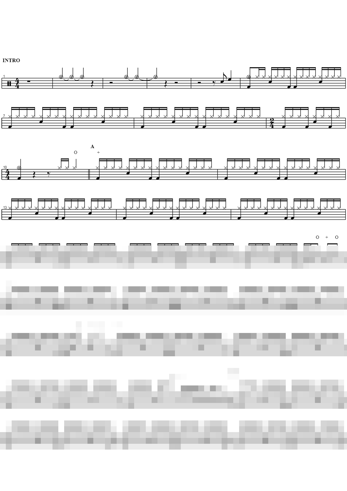 이 어둠의 이슬픔 Sheet Music Preview