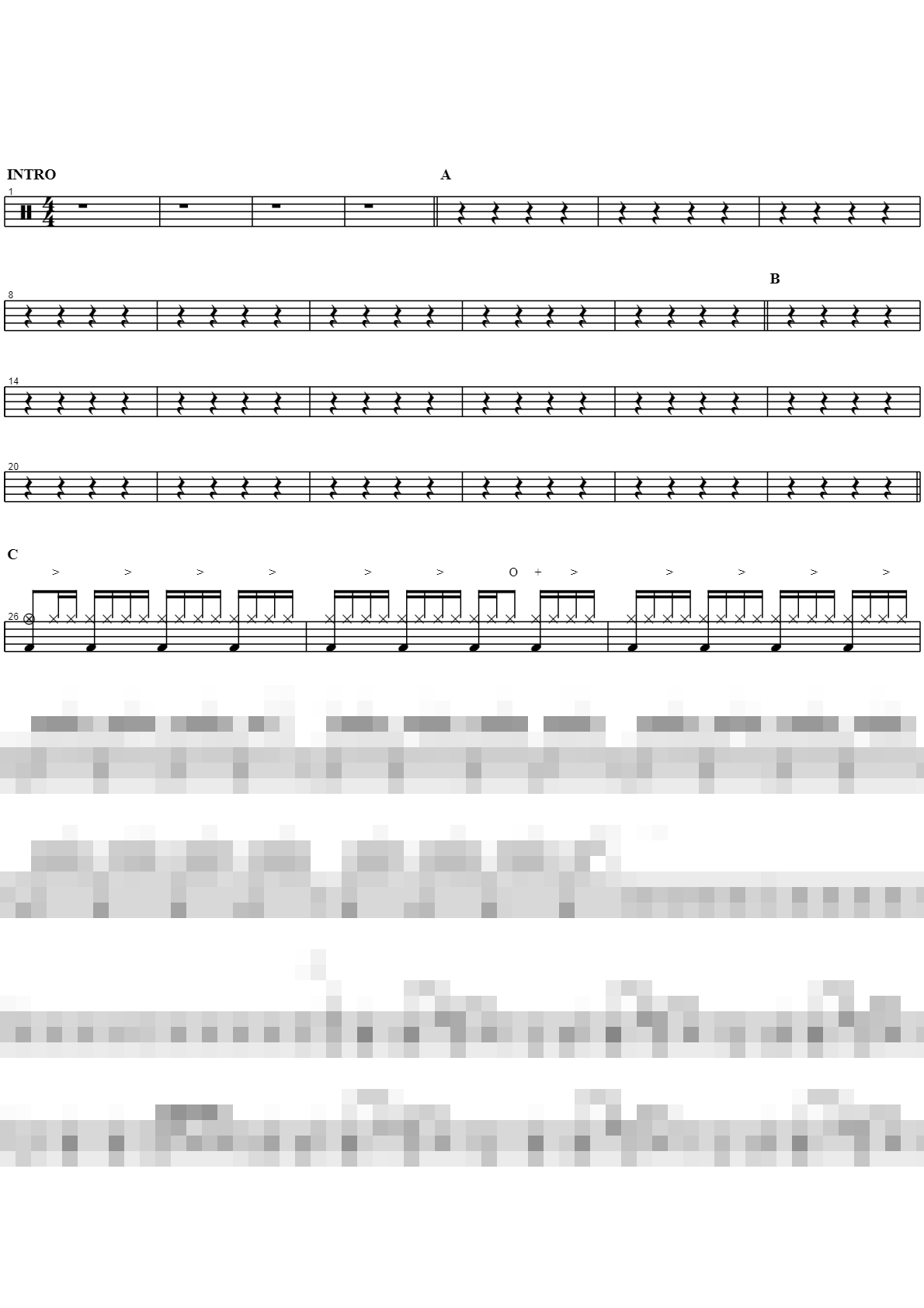 Love Love Love Sheet Music Preview