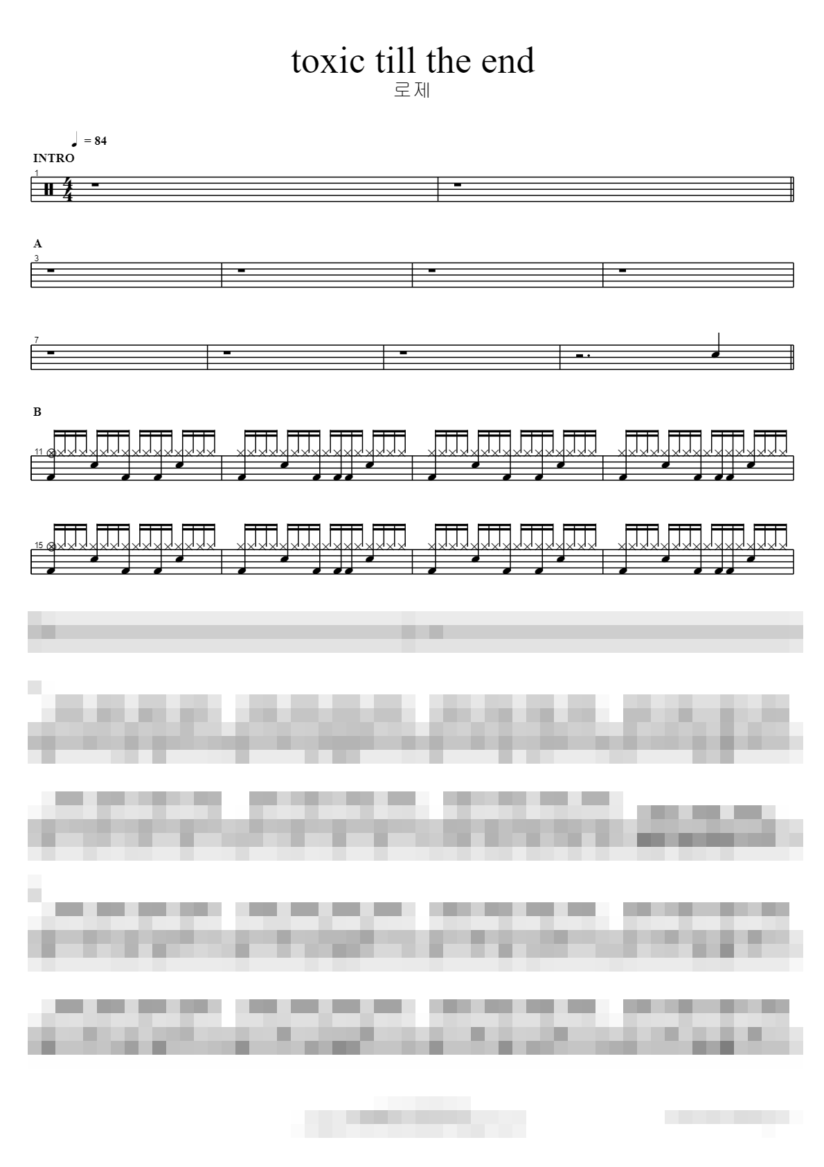 toxic till the end Sheet Music Preview