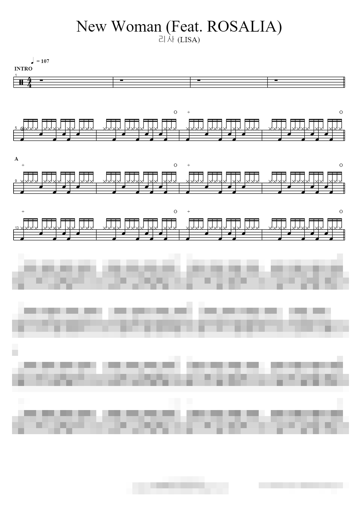 New Woman (Feat. ROSALIA) Sheet Music Preview