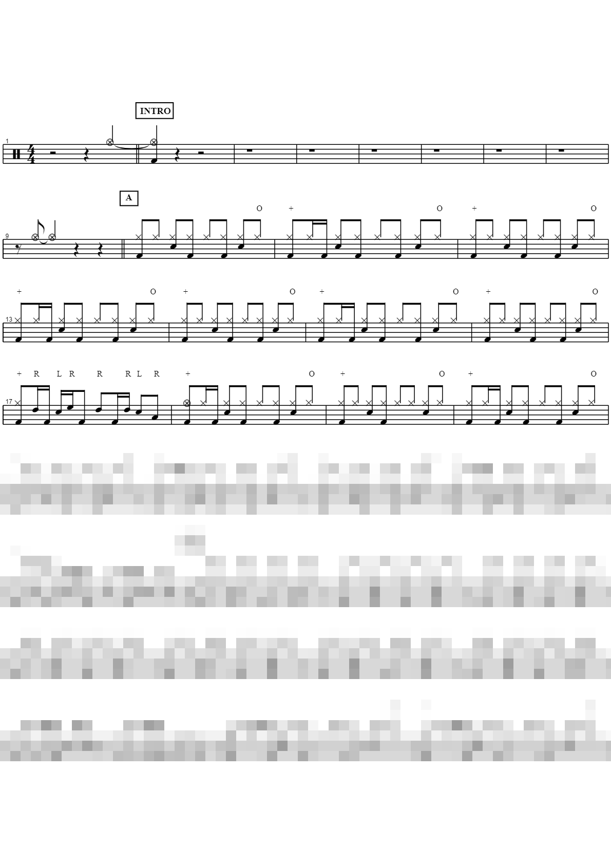 눈물 Sheet Music Preview