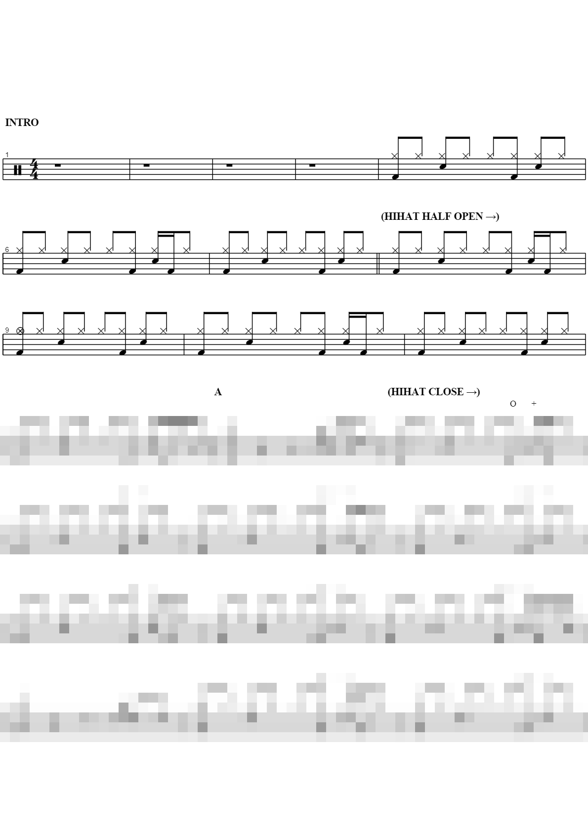 사랑의 슬픔 Sheet Music Preview