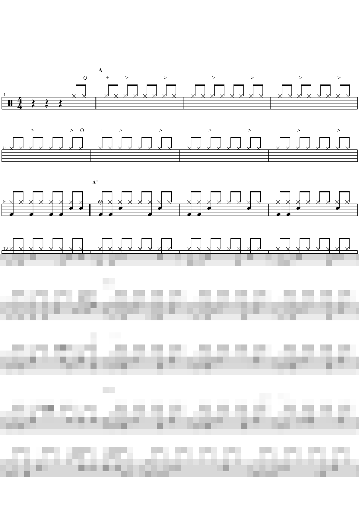 주 달려 죽은 십자가 Sheet Music Preview