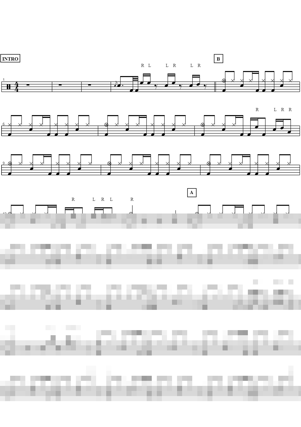 울지마요 (Don't Cry) Sheet Music Preview