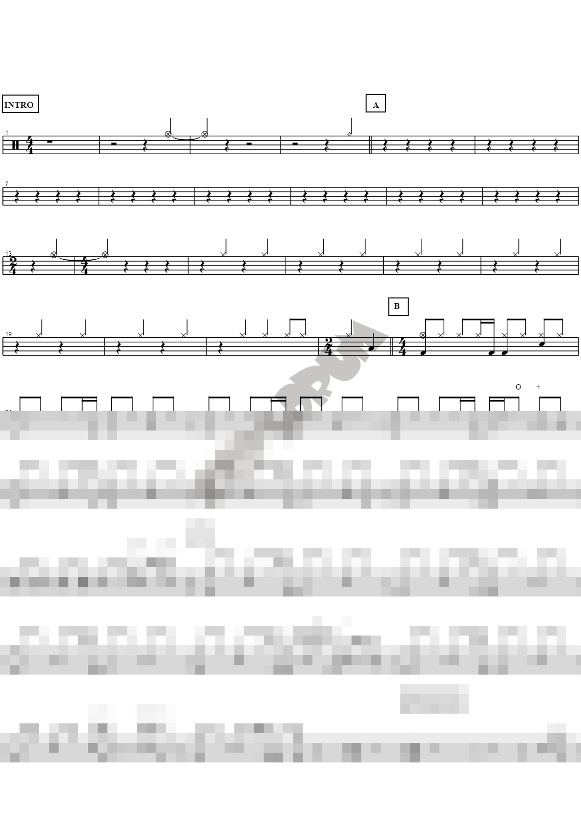 사랑과 우정사이 Sheet Music Preview