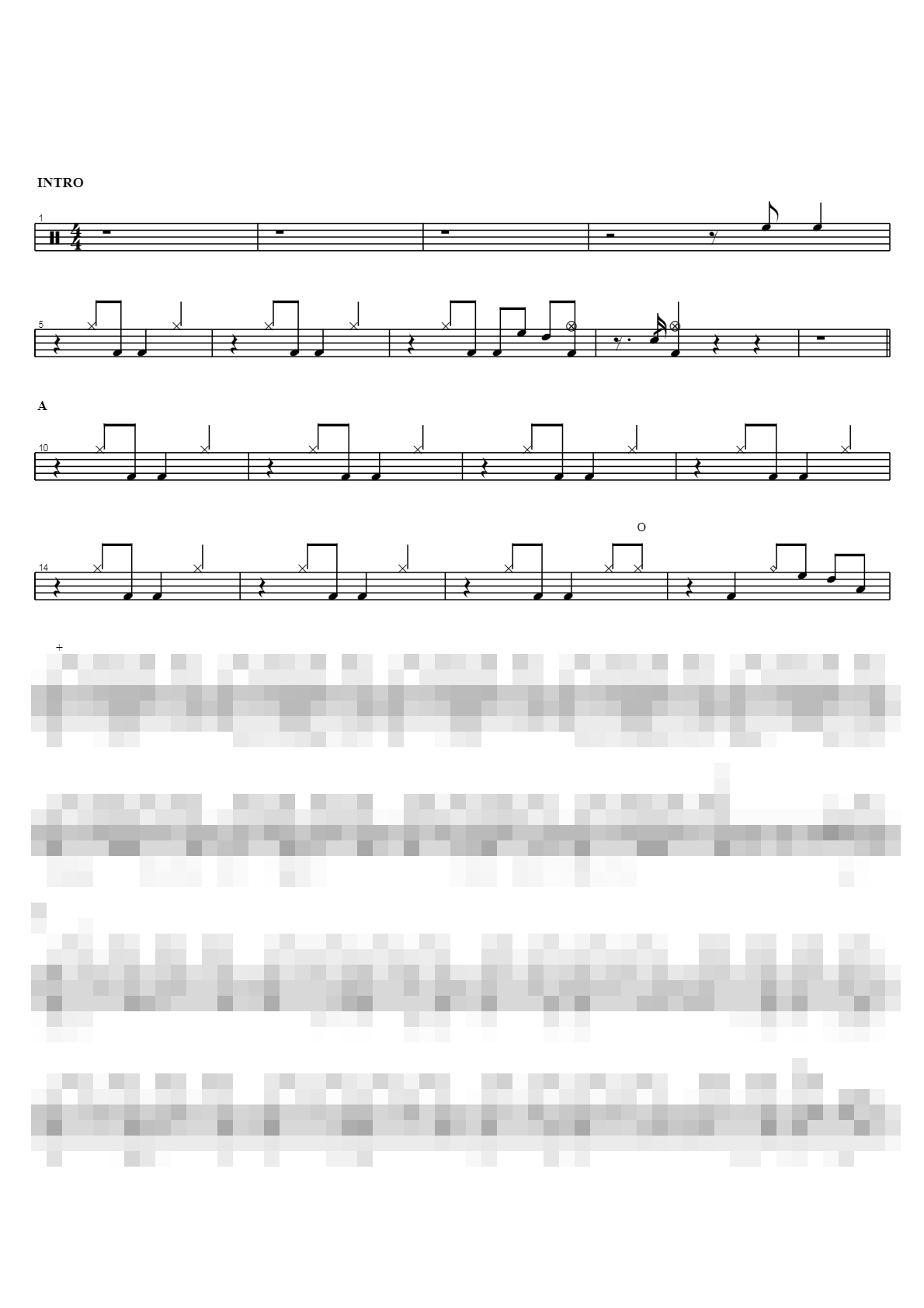 사랑이 다른 사랑으로 잊혀지네 Sheet Music Preview