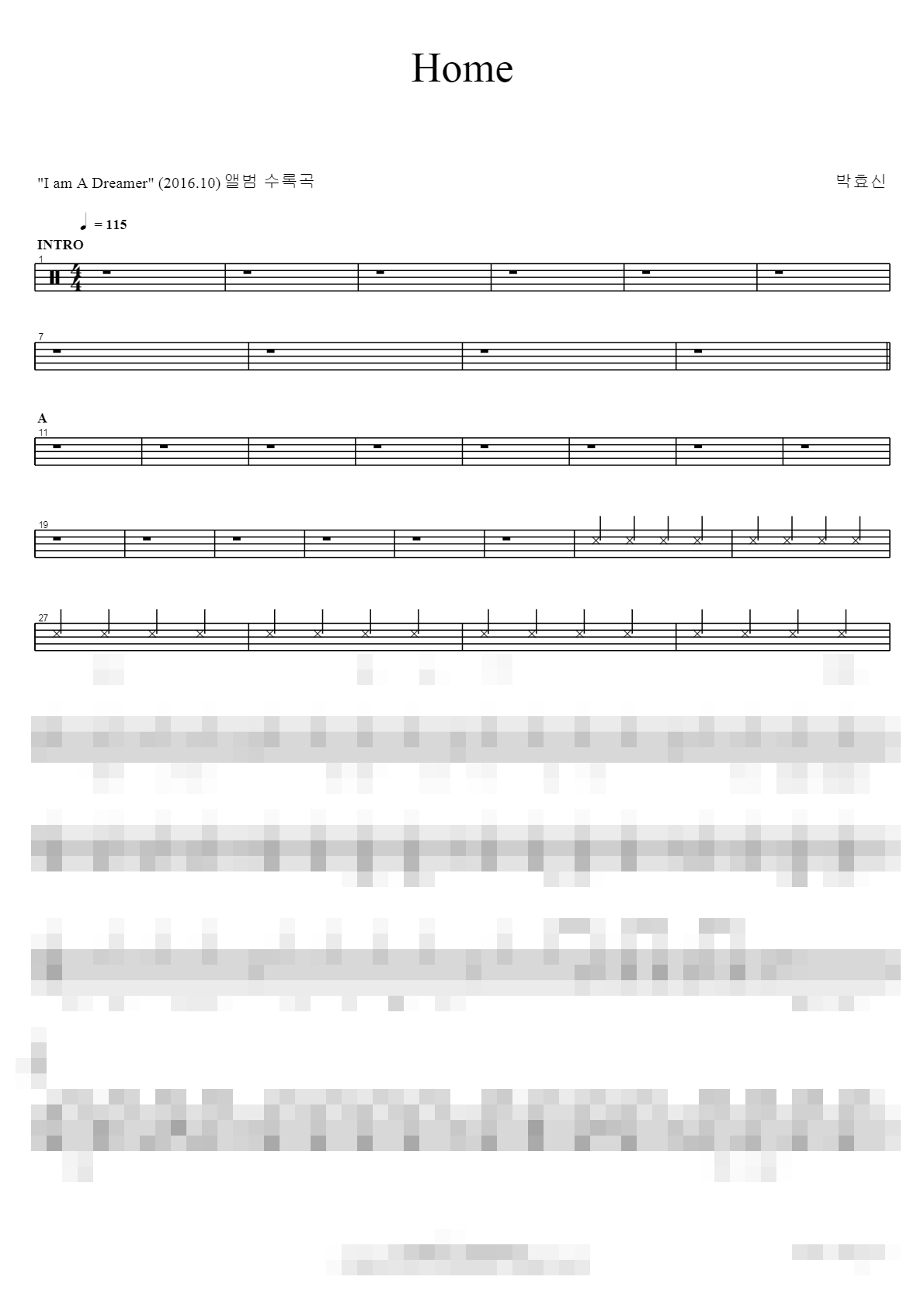 home Sheet Music Preview