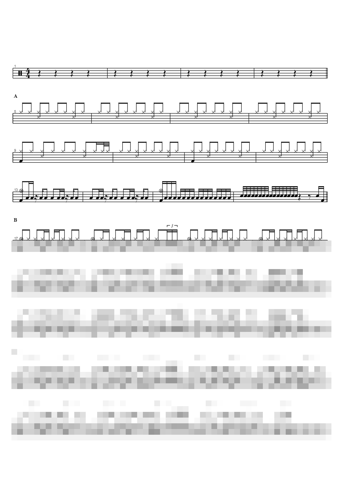 I NEED U Sheet Music Preview