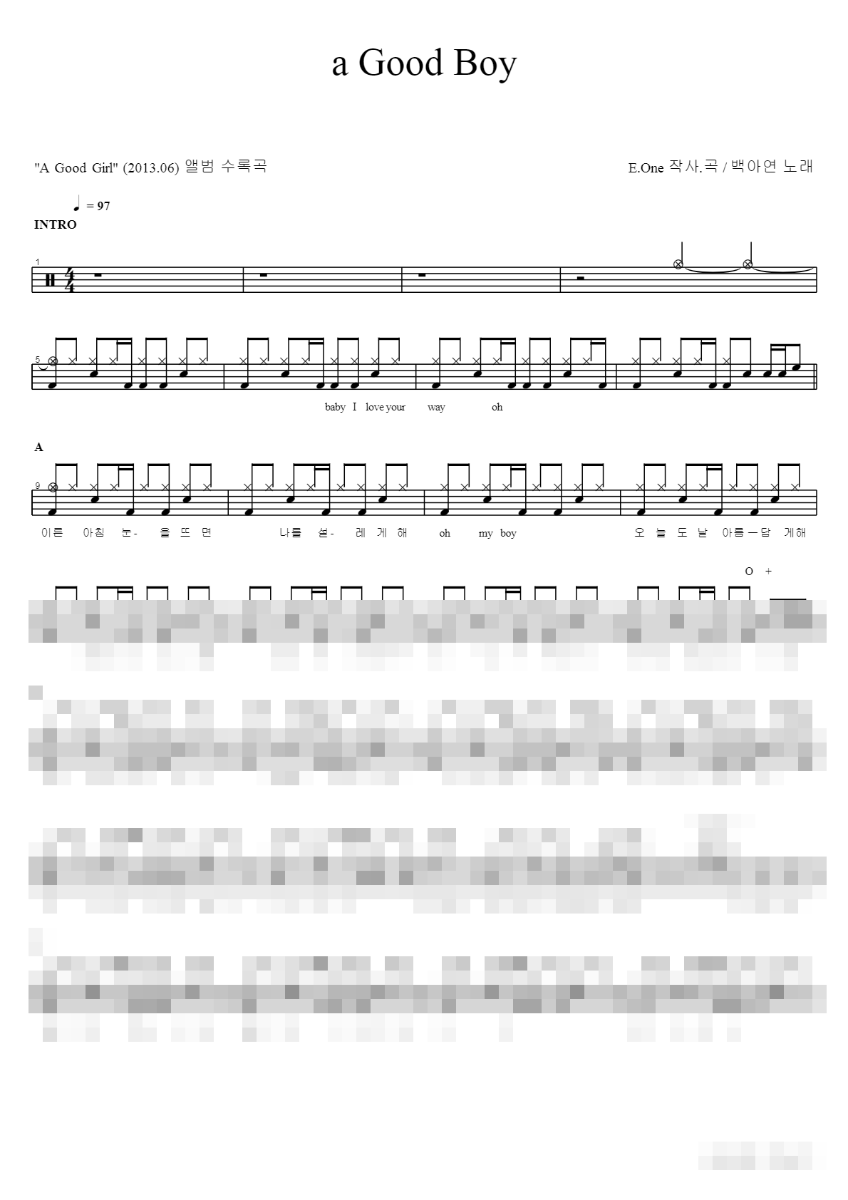 A Good Boy Sheet Music Preview