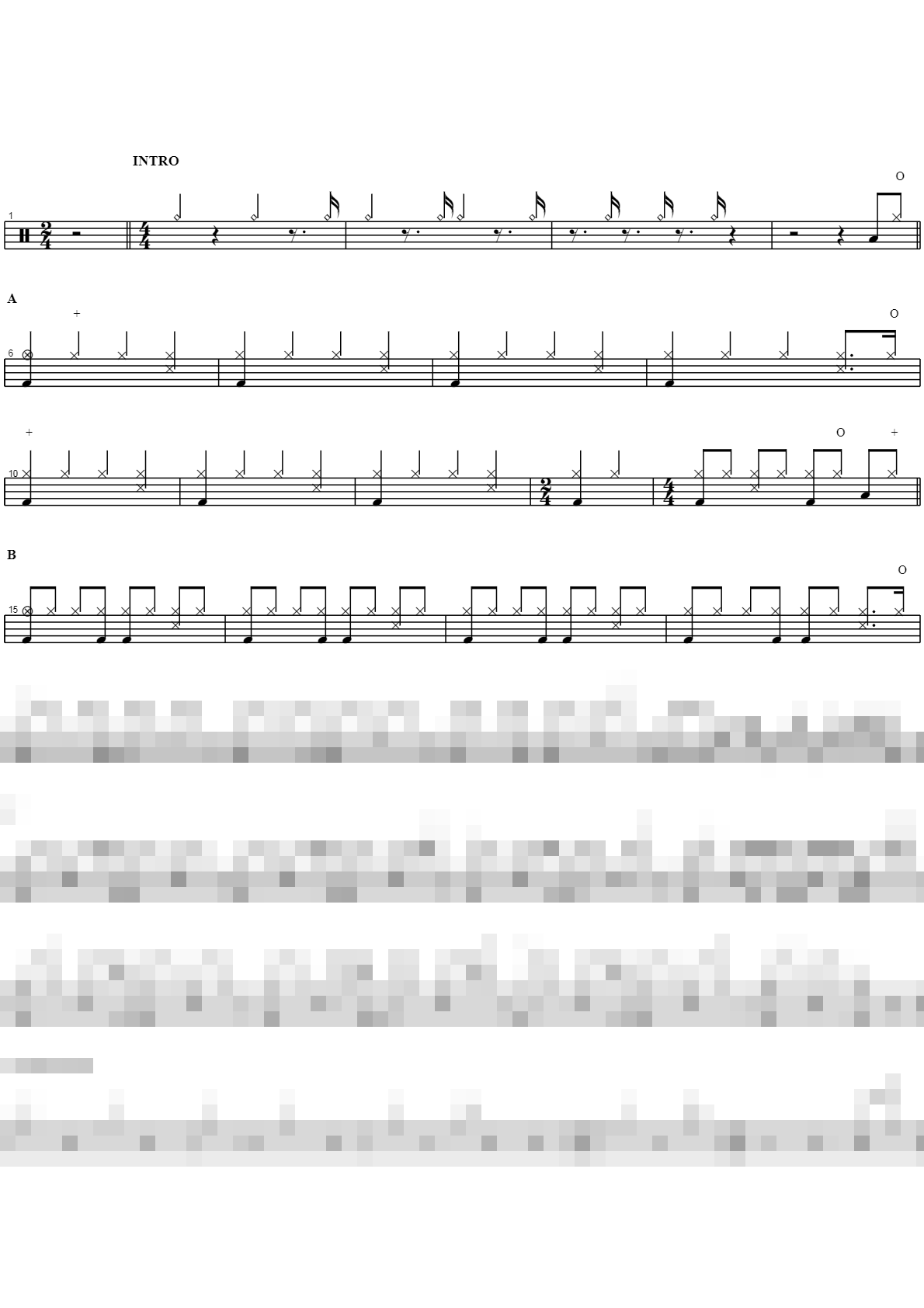 사랑안해 Sheet Music Preview