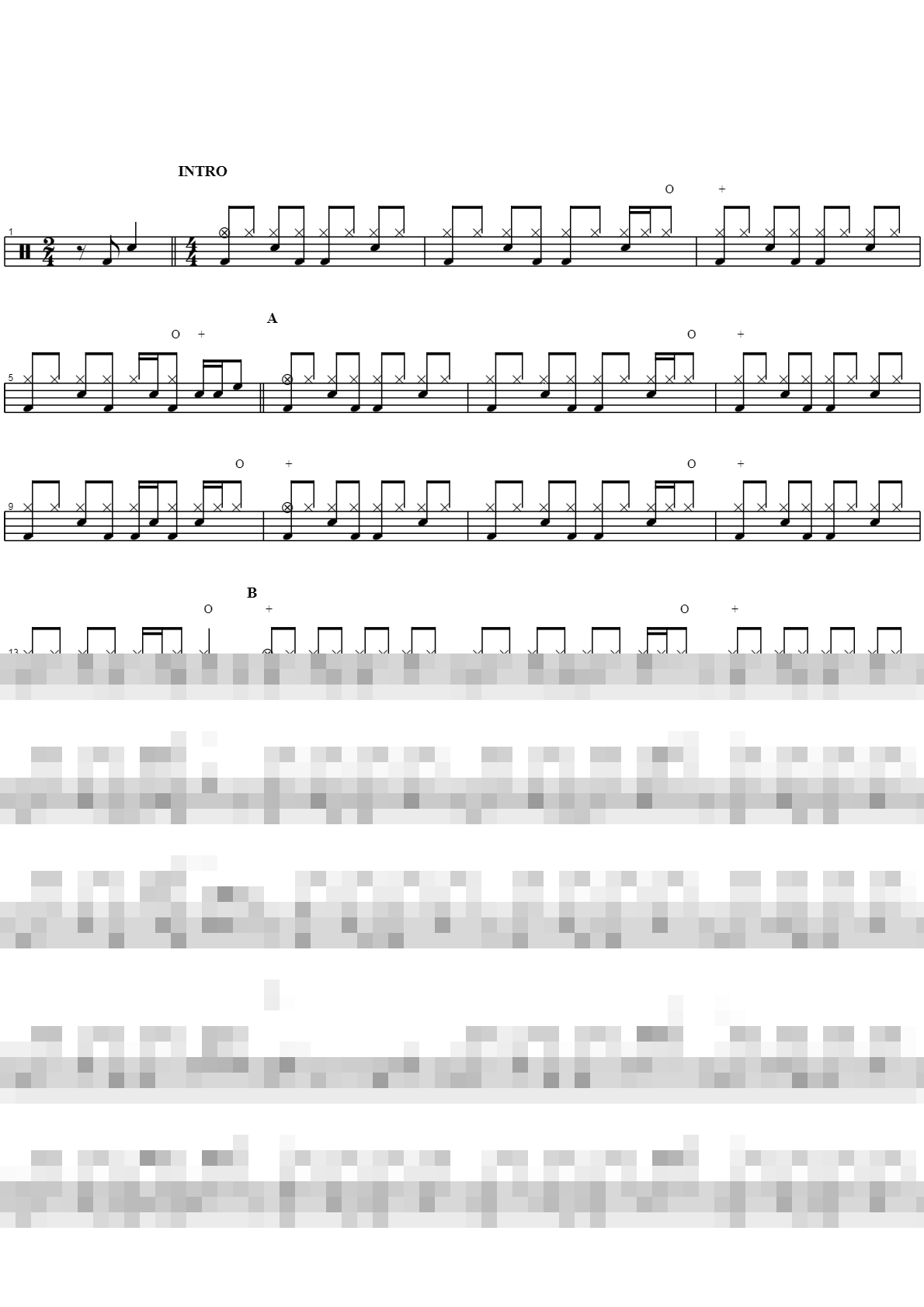 골목길 어귀에서 Sheet Music Preview