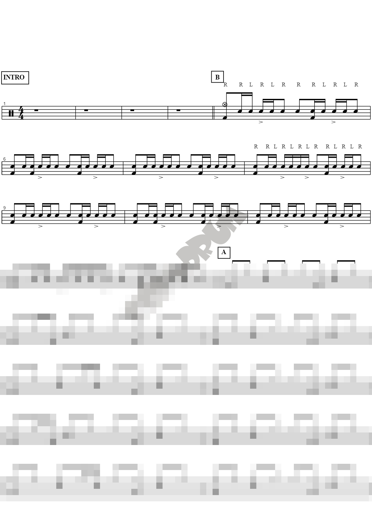 only one Sheet Music Preview