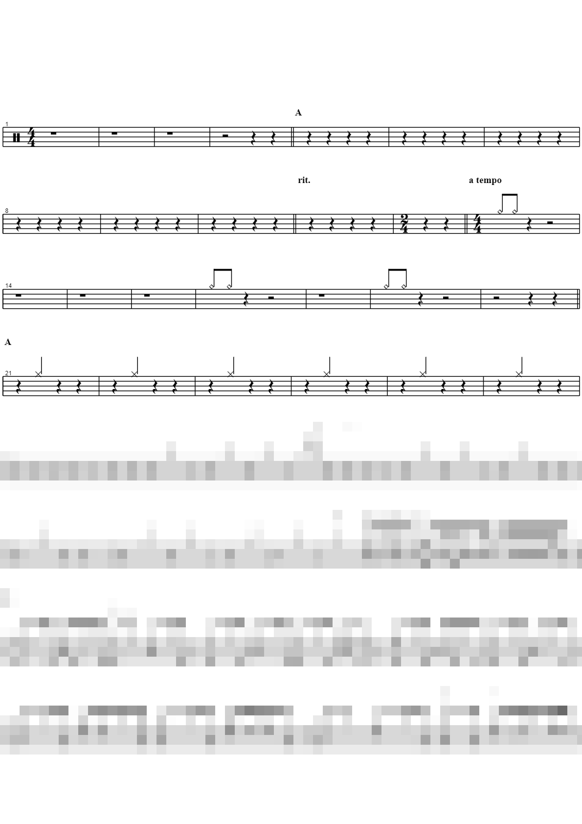 은혜의 주님 메들리 Sheet Music Preview