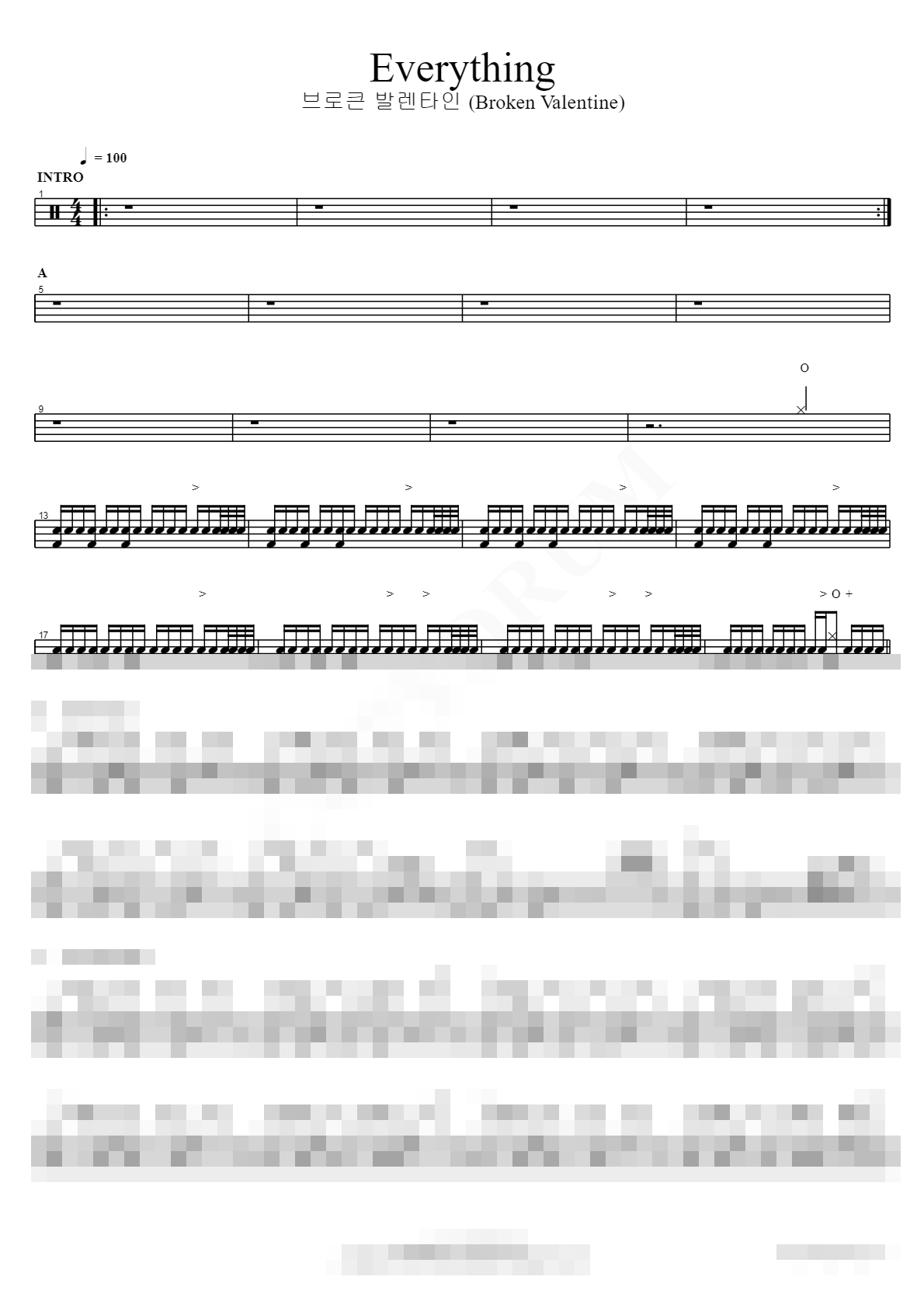 Everything Sheet Music Preview