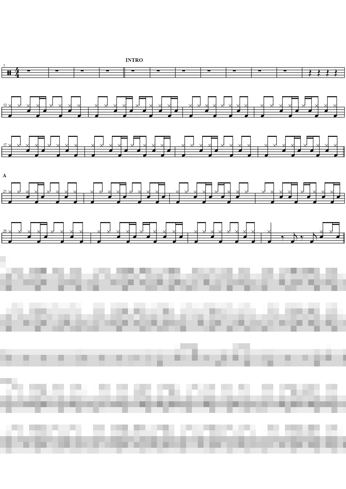 La Song Sheet Music Preview