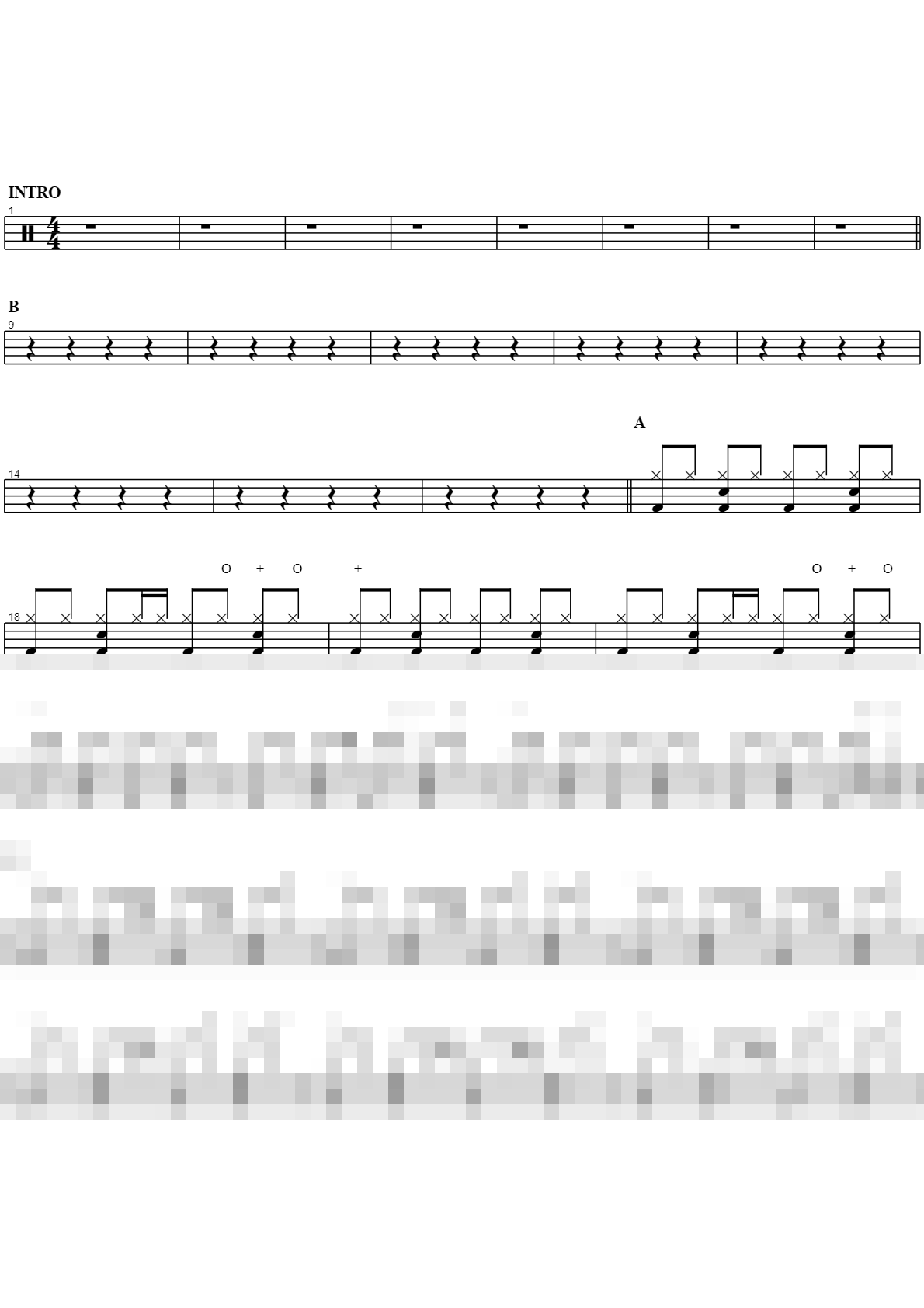 Fiction Sheet Music Preview