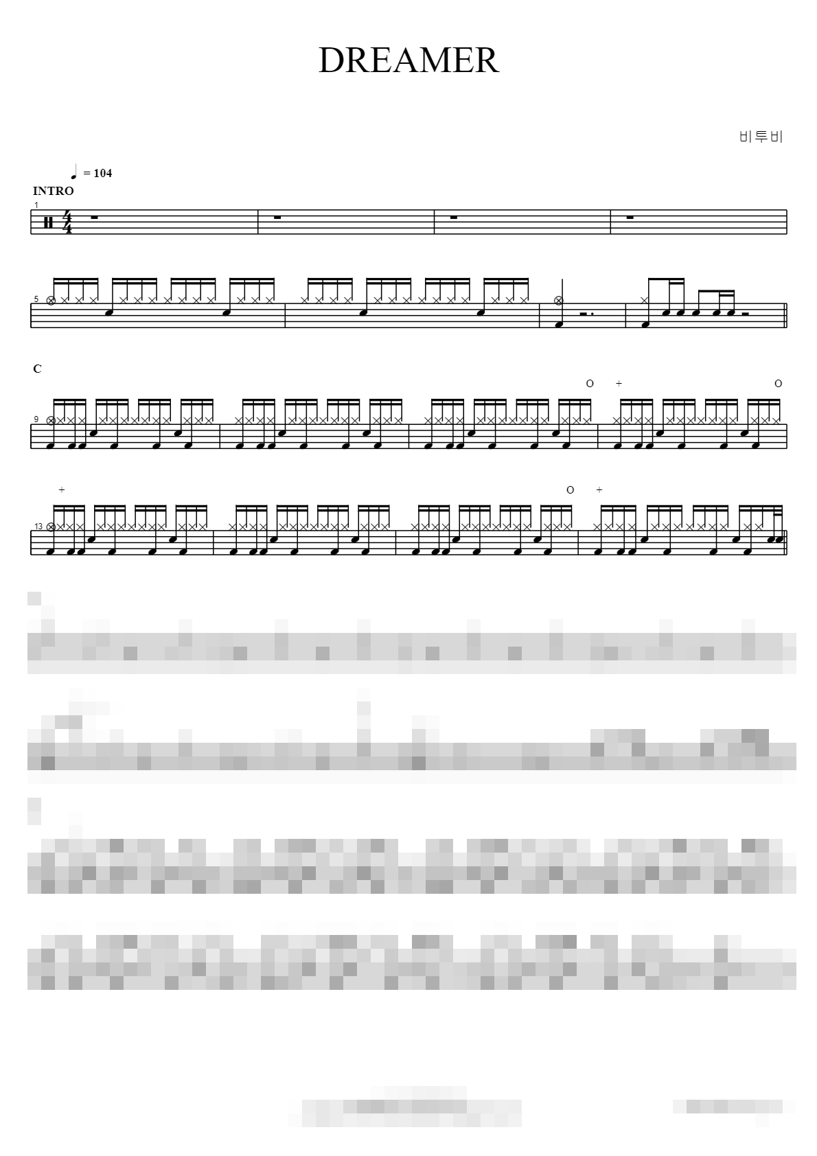 DREAMER Sheet Music Preview
