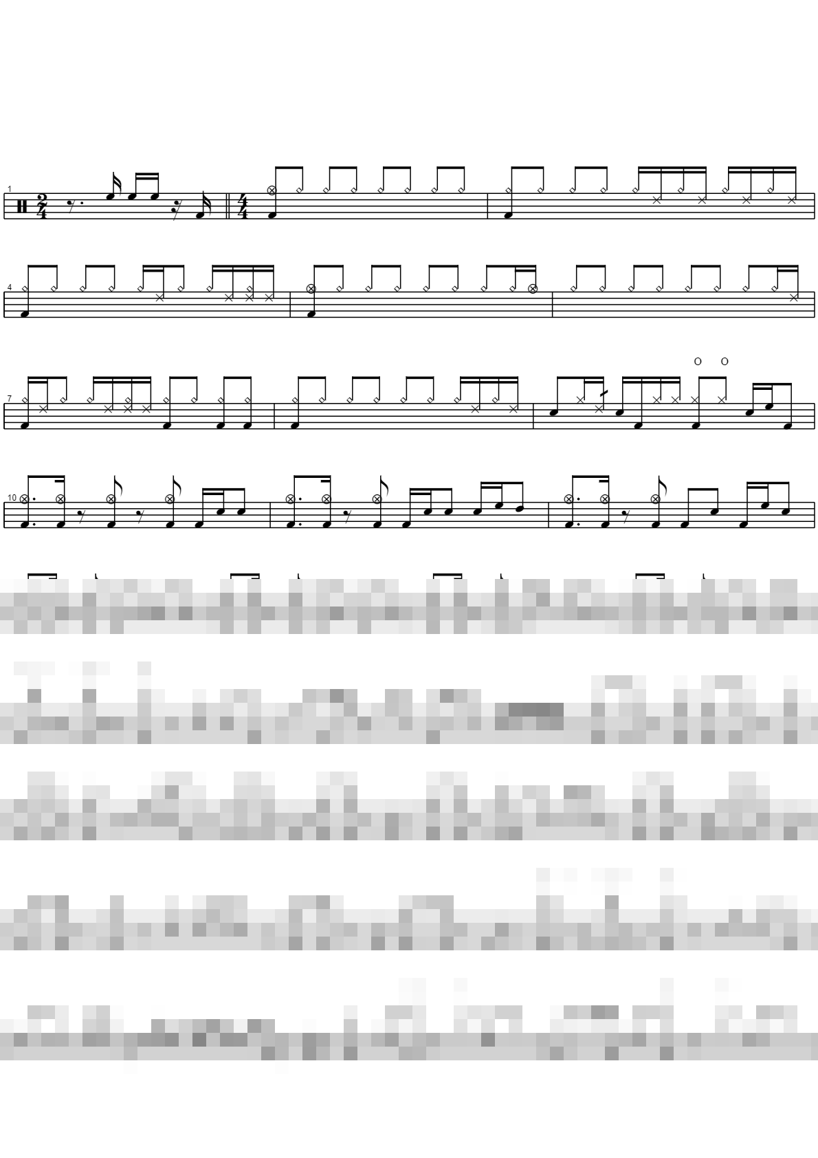 비가 내리네 Sheet Music Preview