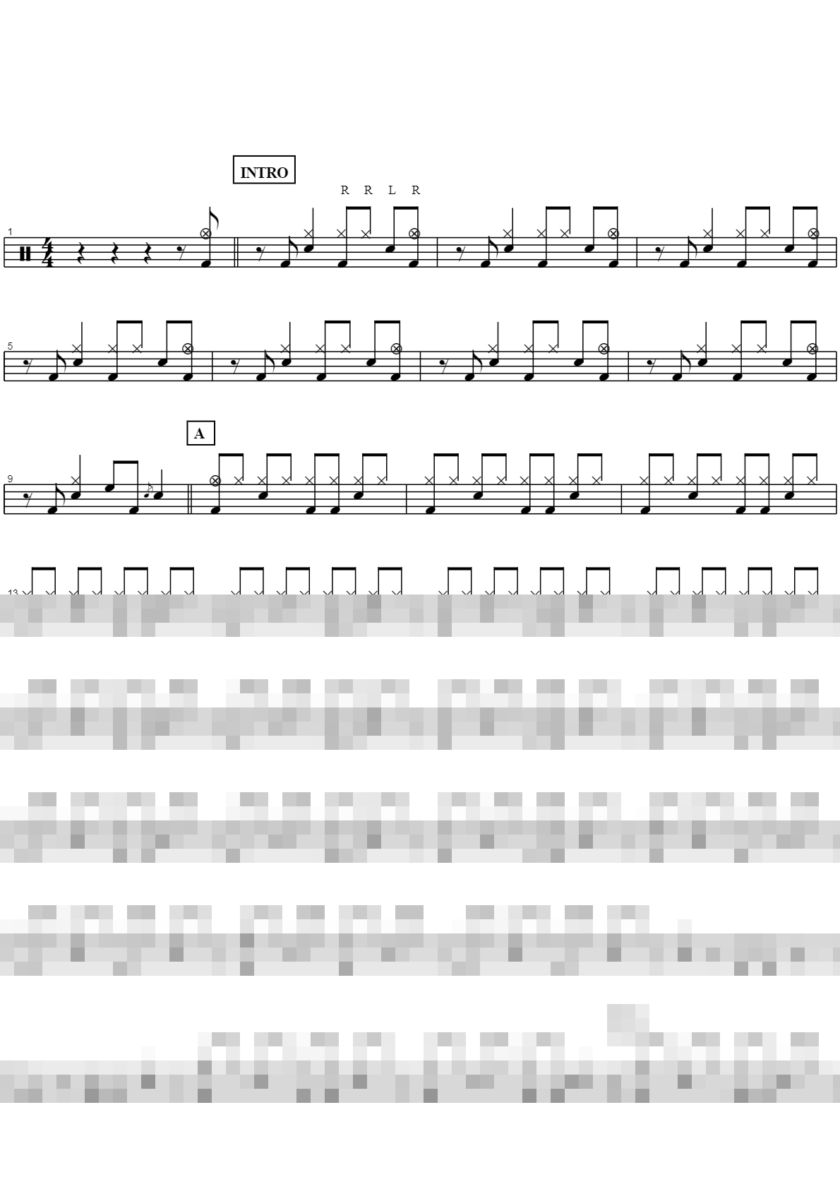 얘기할 수 없어요 Sheet Music Preview