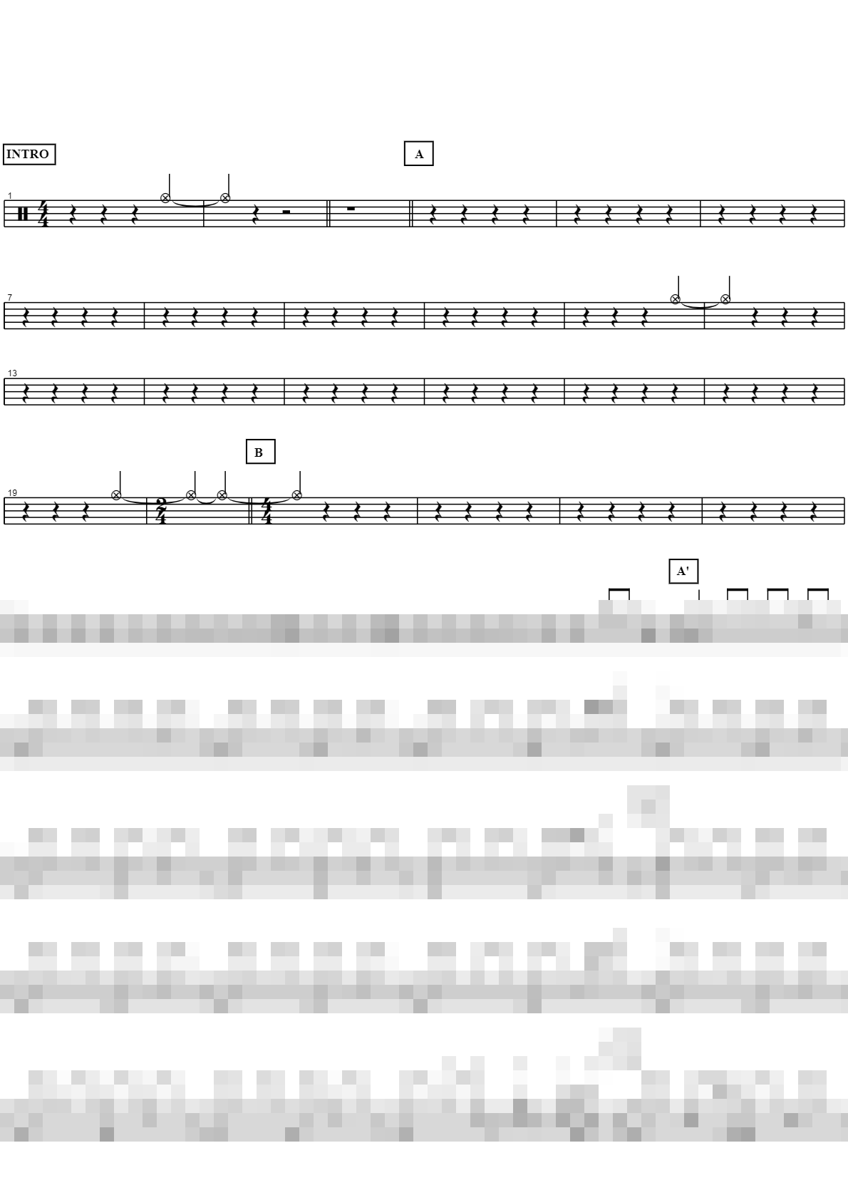 우리 사랑 이대로 Sheet Music Preview
