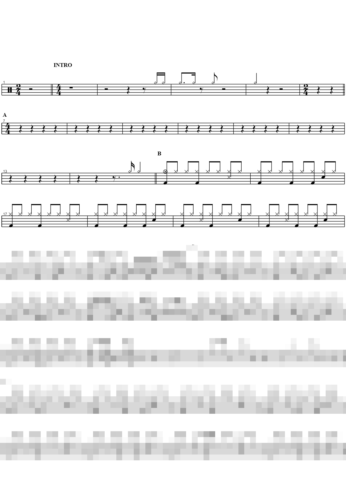 너에게 Sheet Music Preview