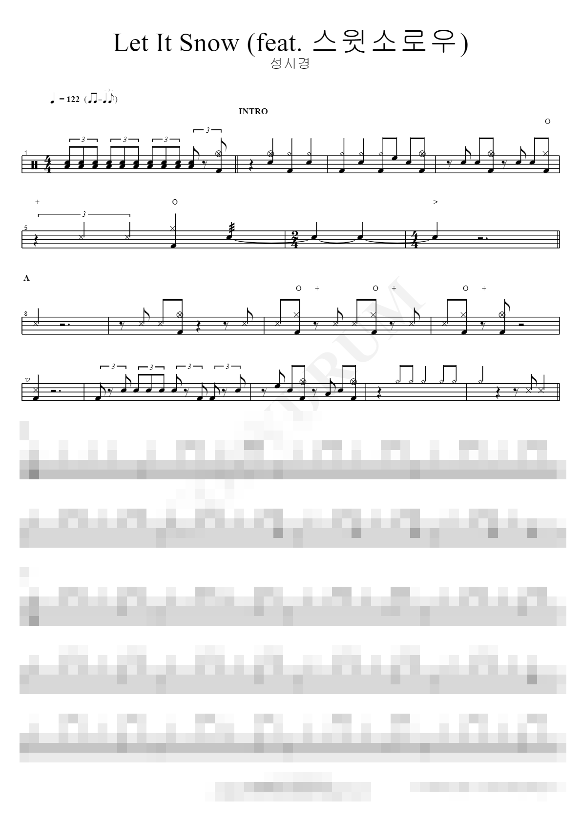Let It Snow (feat. 스윗소로우) Sheet Music Preview